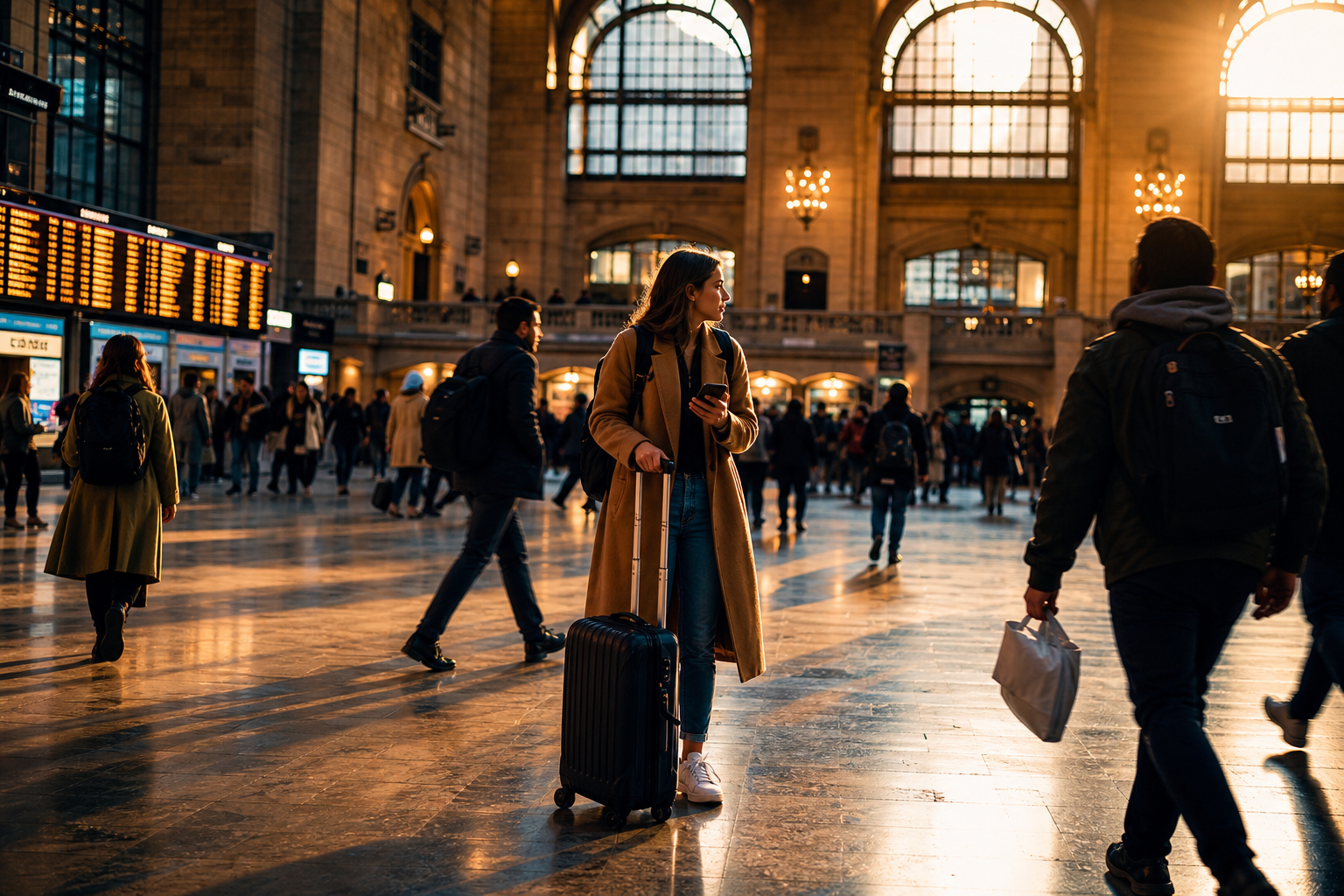 Train Station at Dusk